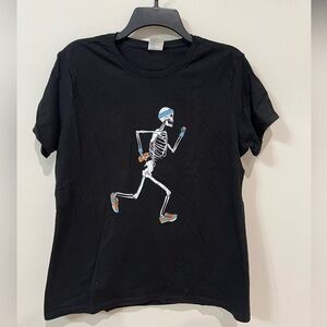 Running Skeleton Black Women’s Cut T-Shirt